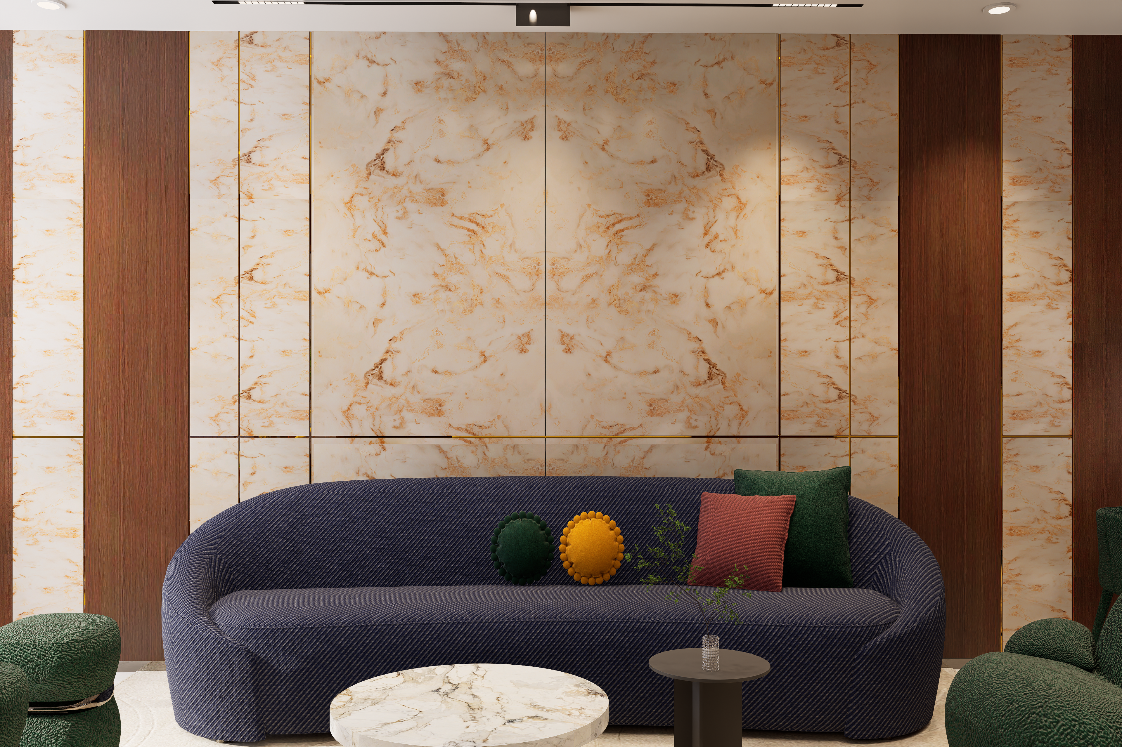 Decorative Marble & Stone Laminate 8*4 ft 1.25 mm - UNKNOWN