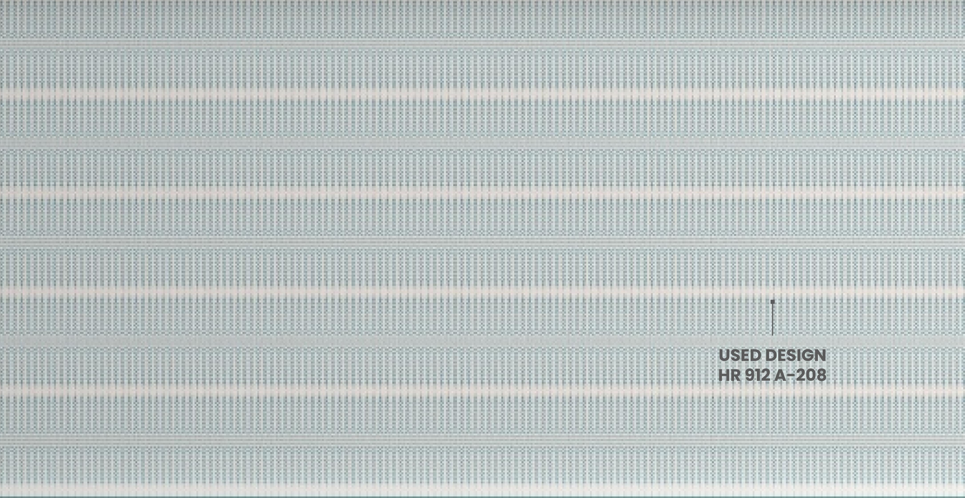 Blue matte laminate with horizontal striped pattern and subtle grid texture.