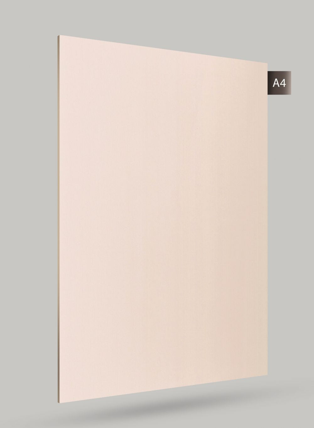 Matte ivory solid colour laminate with subtle texture and flat finish displayed on grey background with code label.
