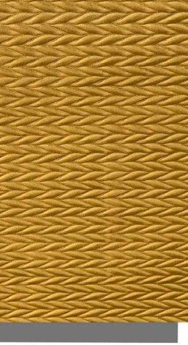 Meridian Velvet Verve Alves 11 in Mustard Gold, braided herringbone relief