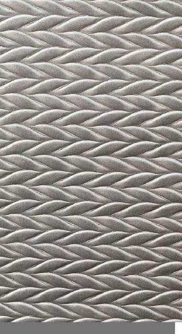 Meridian Velvet Verve Alves 17-GREY in Silver Grey, braided herringbone relief
