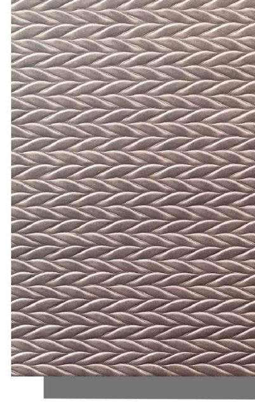 Meridian Velvet Verve Alves 28 in Rose Taupe, braided herringbone relief