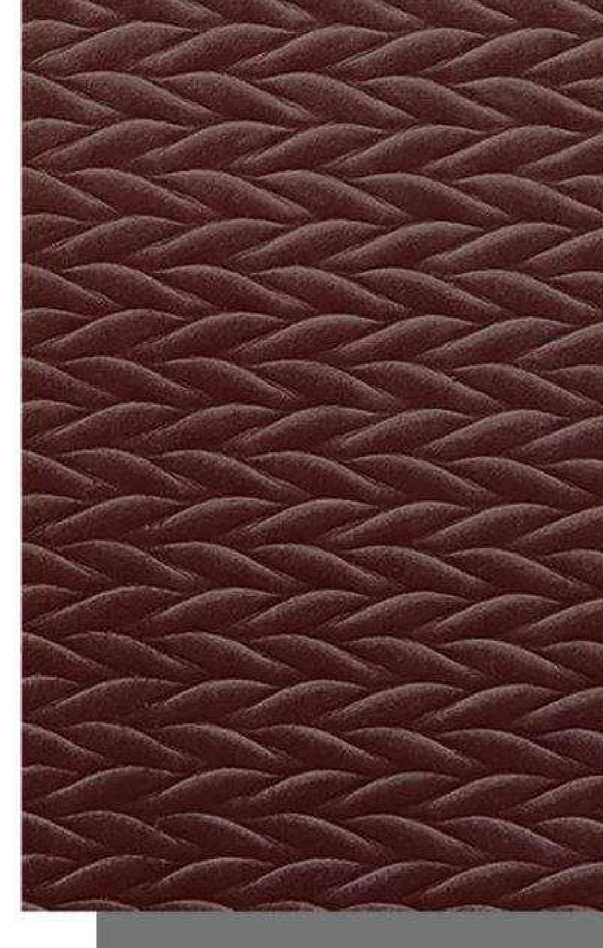 Meridian Velvet Verve Alves DM32 in Wine, braided herringbone relief