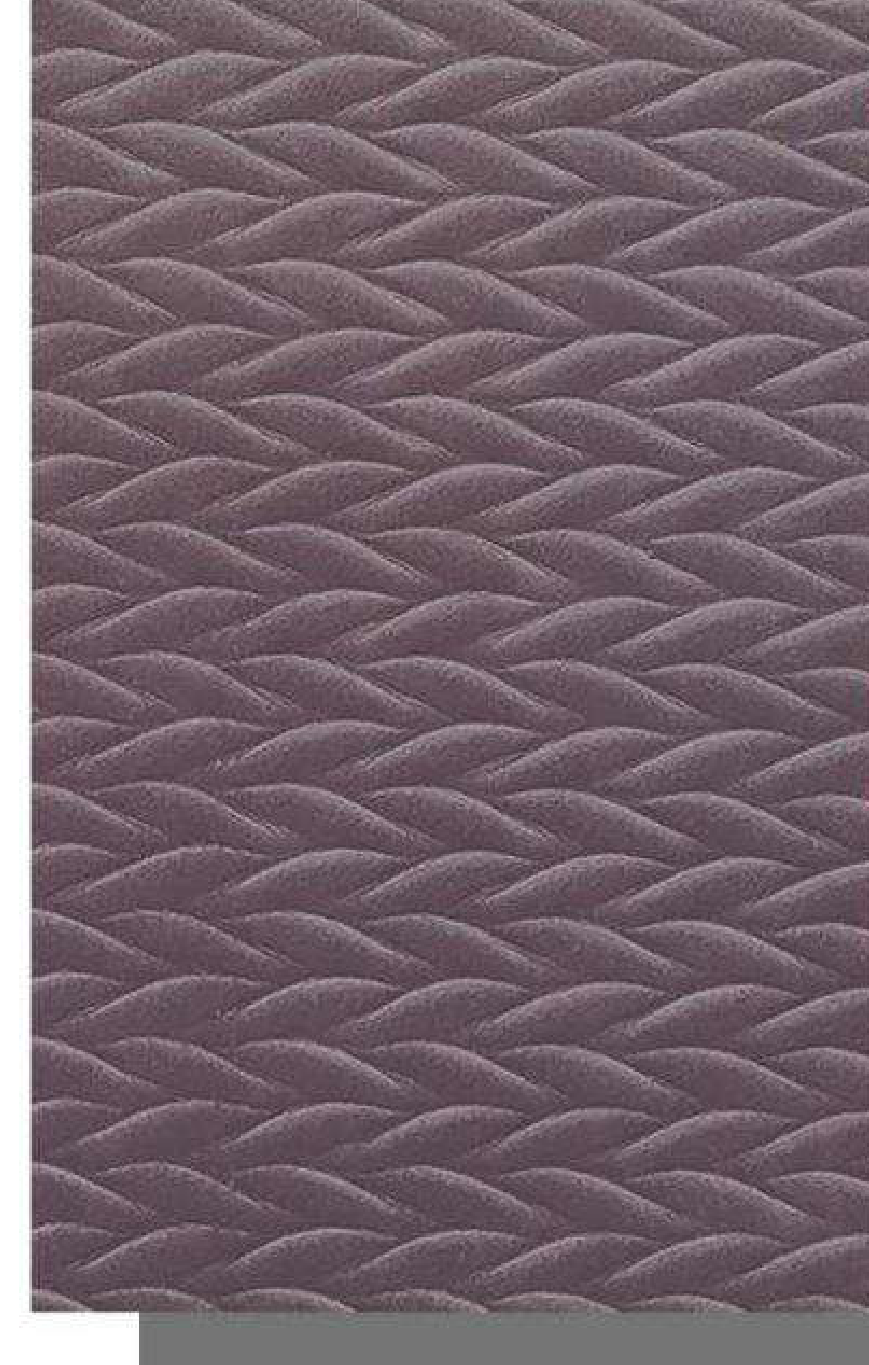 Meridian Velvet Verve Alves DM35 in Mauve, braided herringbone relief