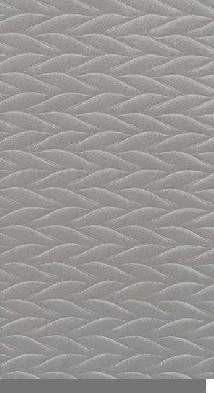 Meridian Velvet Verve Alves DM6 in Light Grey, braided herringbone relief