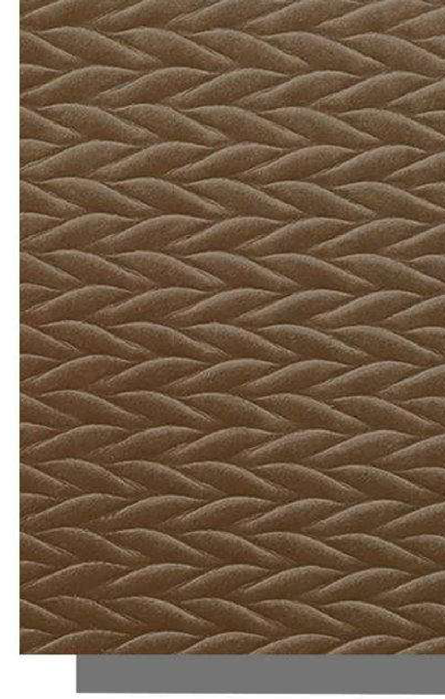 Meridian Velvet Verve Alves DM9 in Coffee, braided herringbone relief