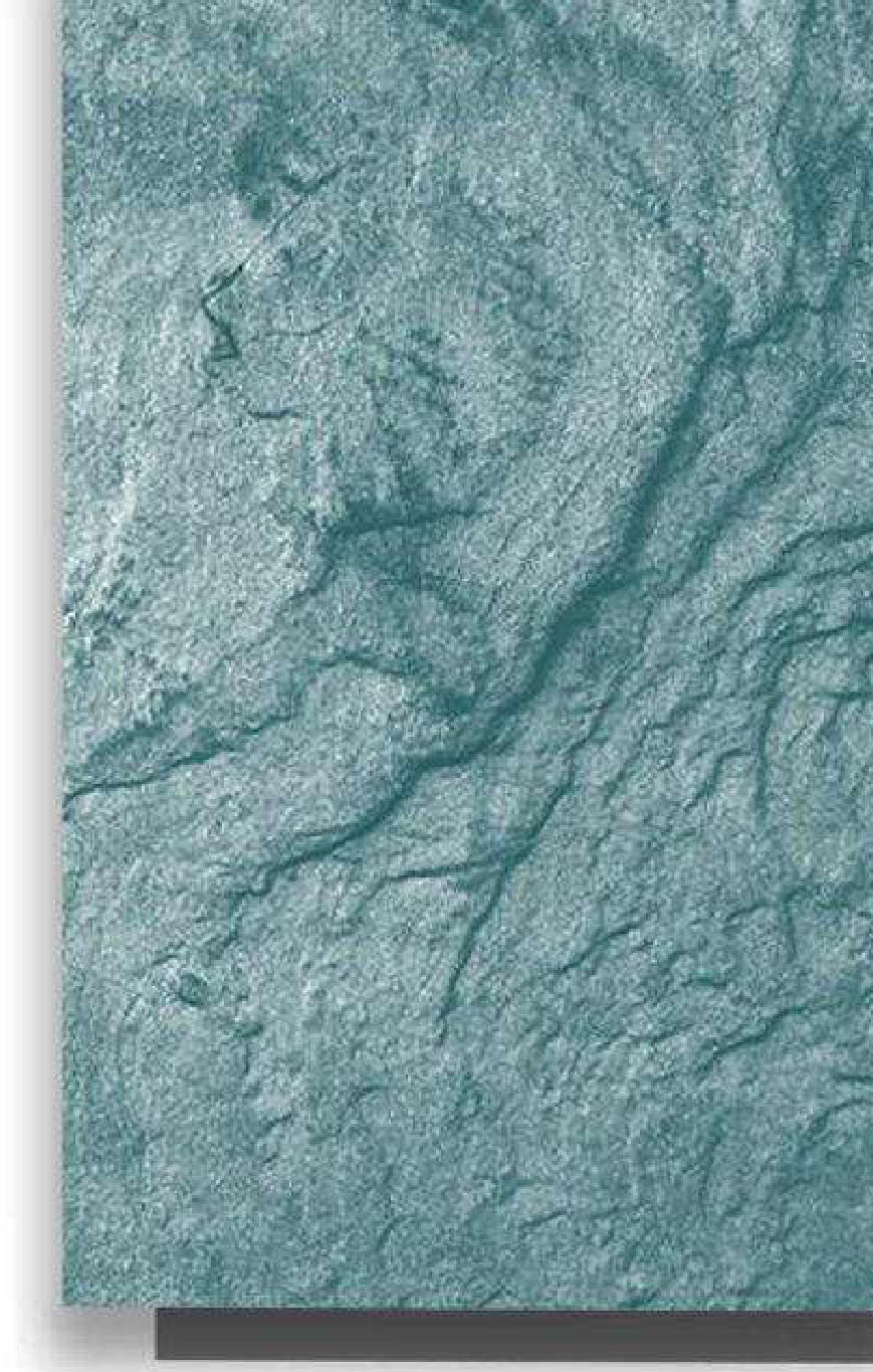 Meridian Velvet Verve Cecilia DM18 in Teal, crumpled stone texture
