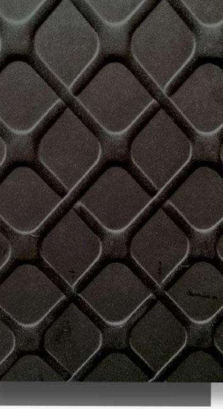 Meridian Velvet Verve Criss Cross DM20 in Charcoal Black, ogee criss-cross lattice