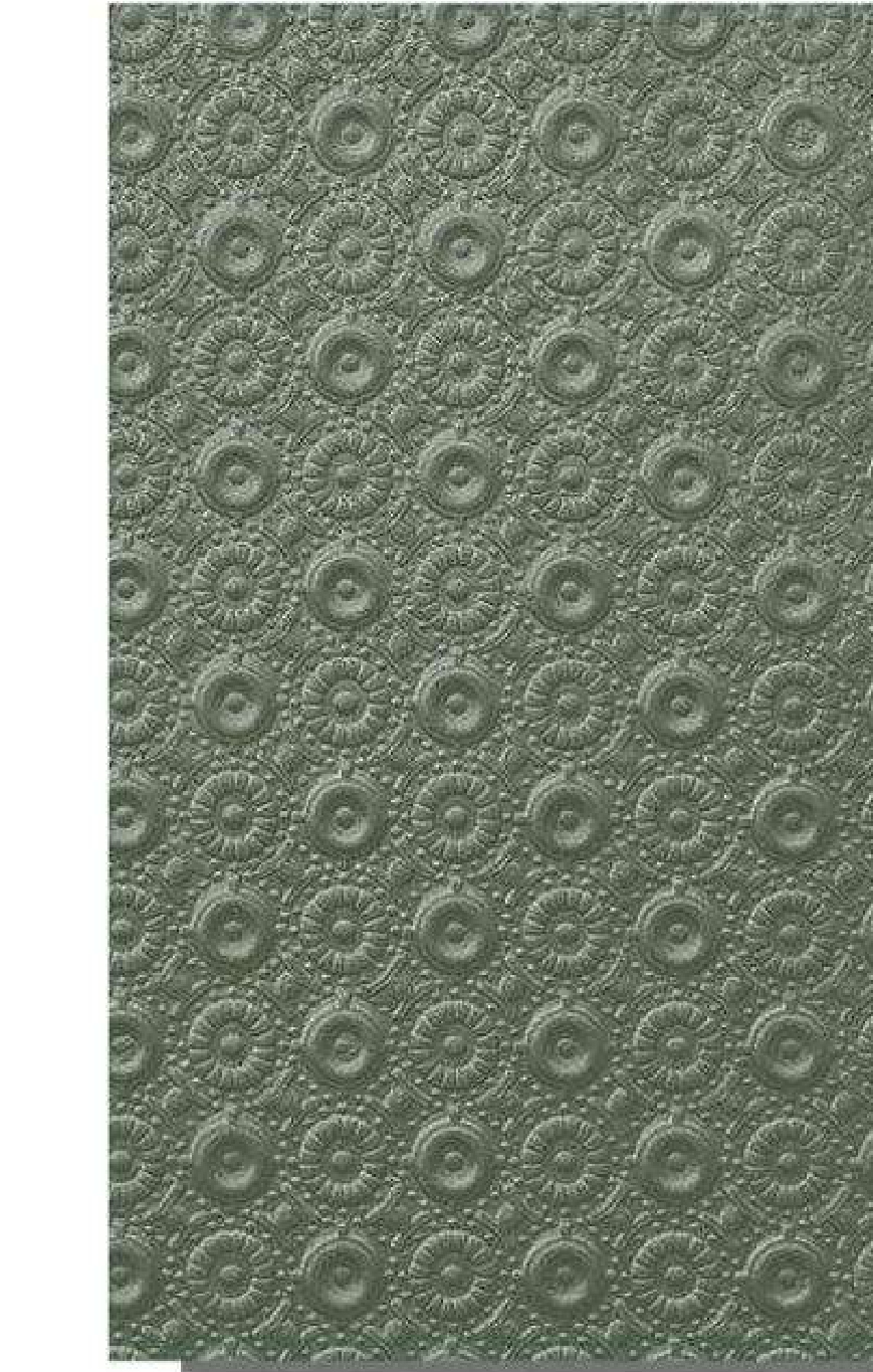 Meridian Velvet Verve Decoriss 7-OLIVE in Olive, concentric medallion dots
