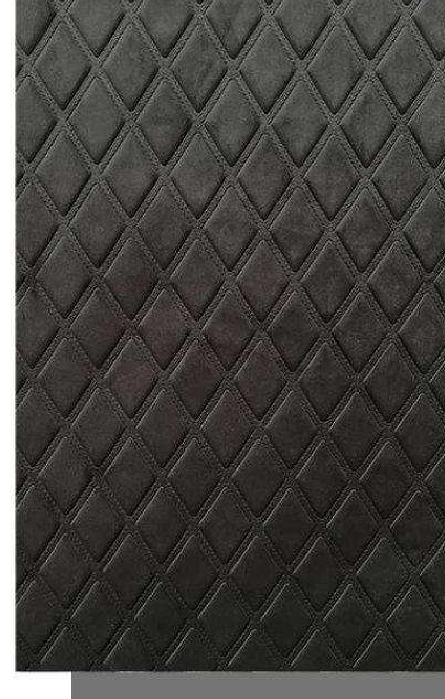 Meridian Velvet Verve Elle BLK in Jet Black, diamond quilted relief