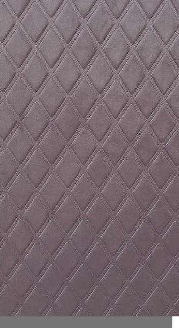 Meridian Velvet Verve Elle DM35 in Mauve, diamond quilted relief