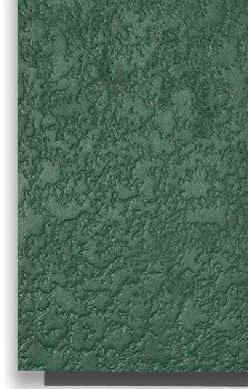 Meridian Velvet Verve Lava DM17 in Forest Green, rough lava-rock texture