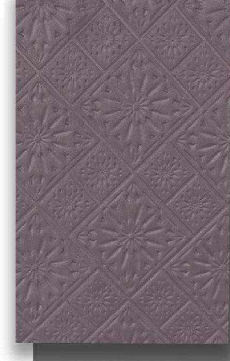 Meridian Velvet Verve Milan DM35 in Mauve, ornate floral tin-tile relief