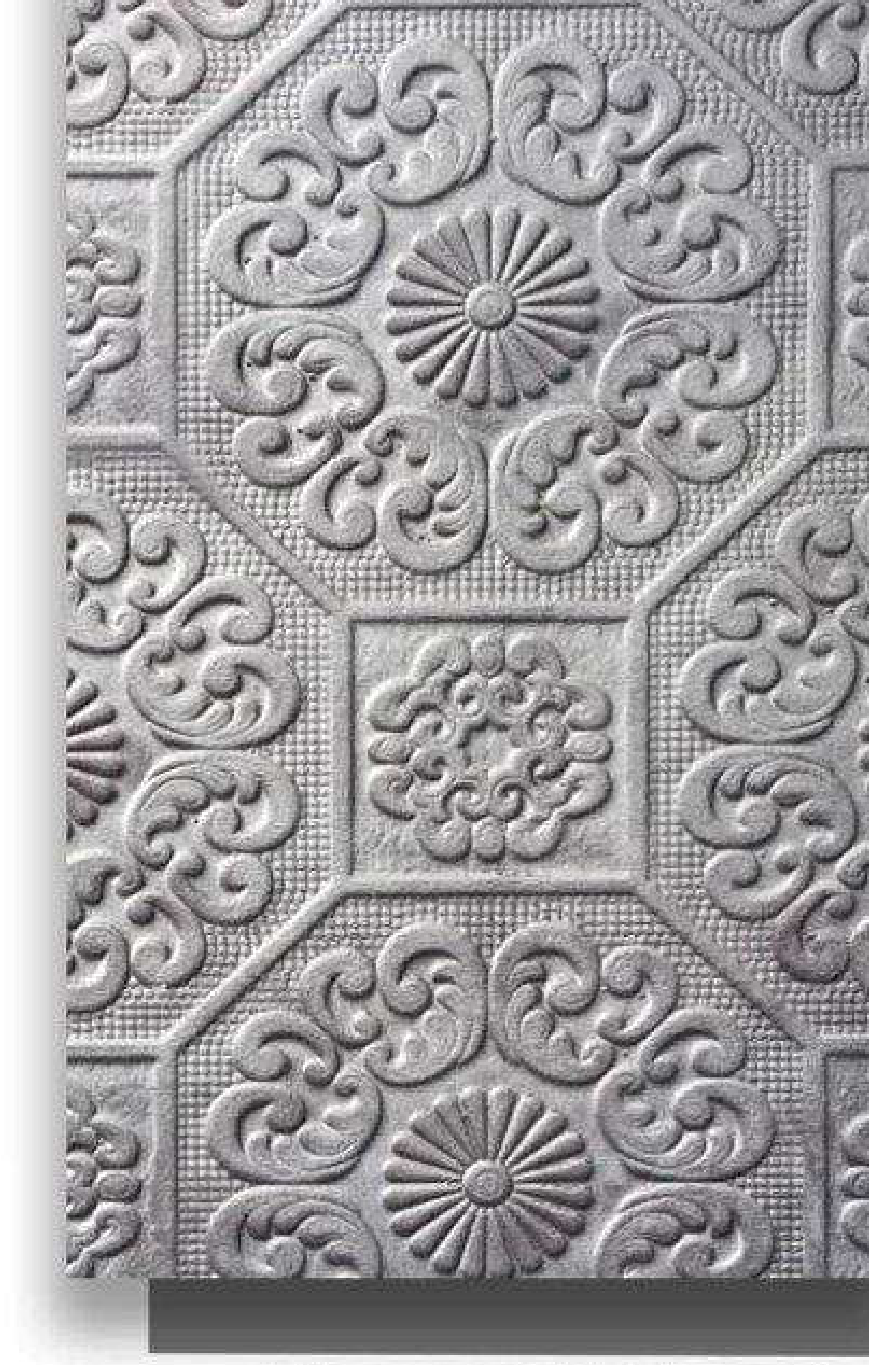Meridian Velvet Verve Persian 28 in Rose Taupe, ornate Persian medallion relief