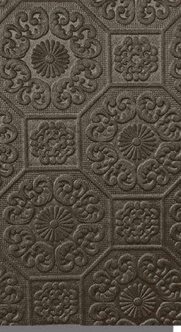 Meridian Velvet Verve Persian DM10 in Dark Chocolate, ornate Persian medallion relief