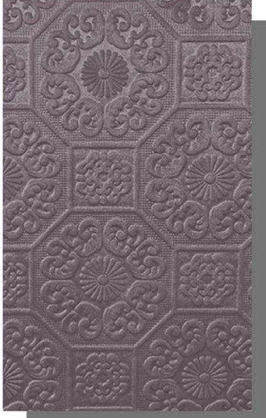 Meridian Velvet Verve Persian DM35 in Mauve, ornate Persian medallion relief