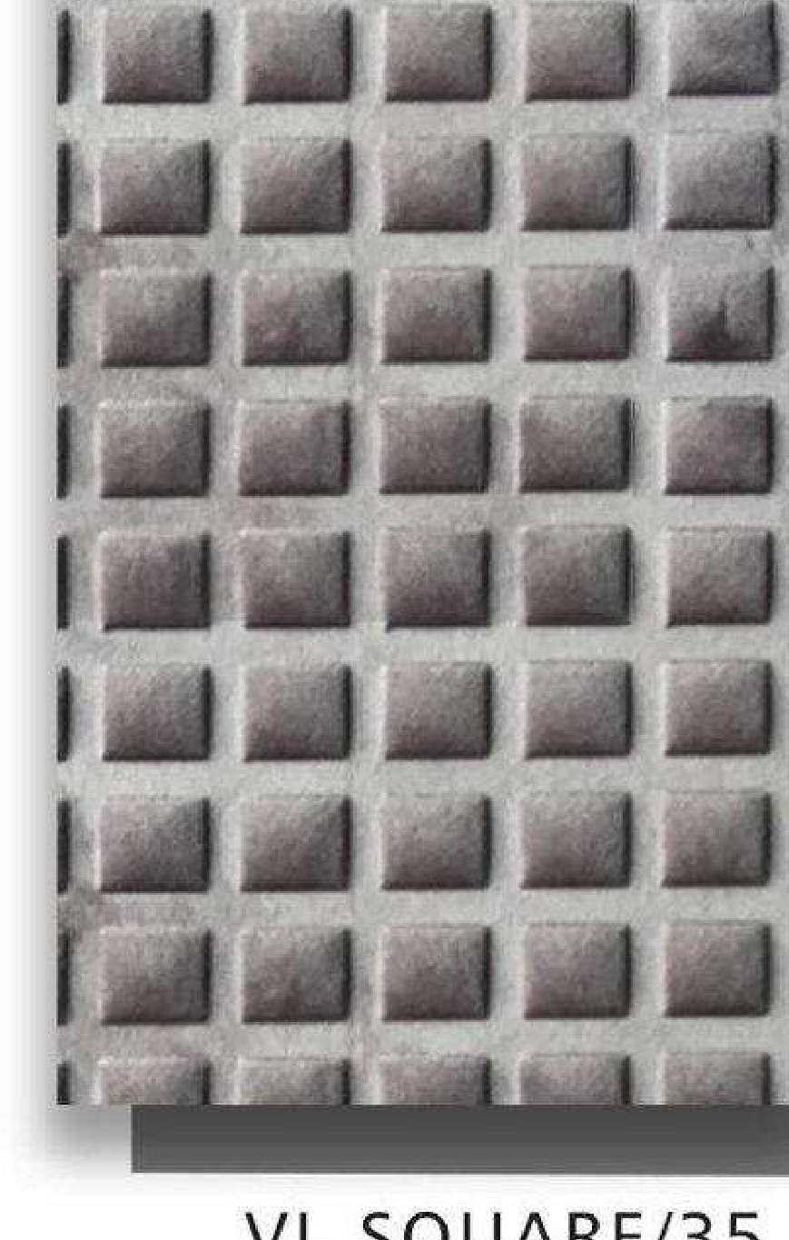 Meridian Velvet Verve Square 35 in Deep Mauve, deep square coffer grid
