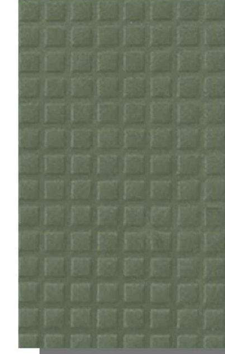 Meridian Velvet Verve Square 7 in Olive, deep square coffer grid