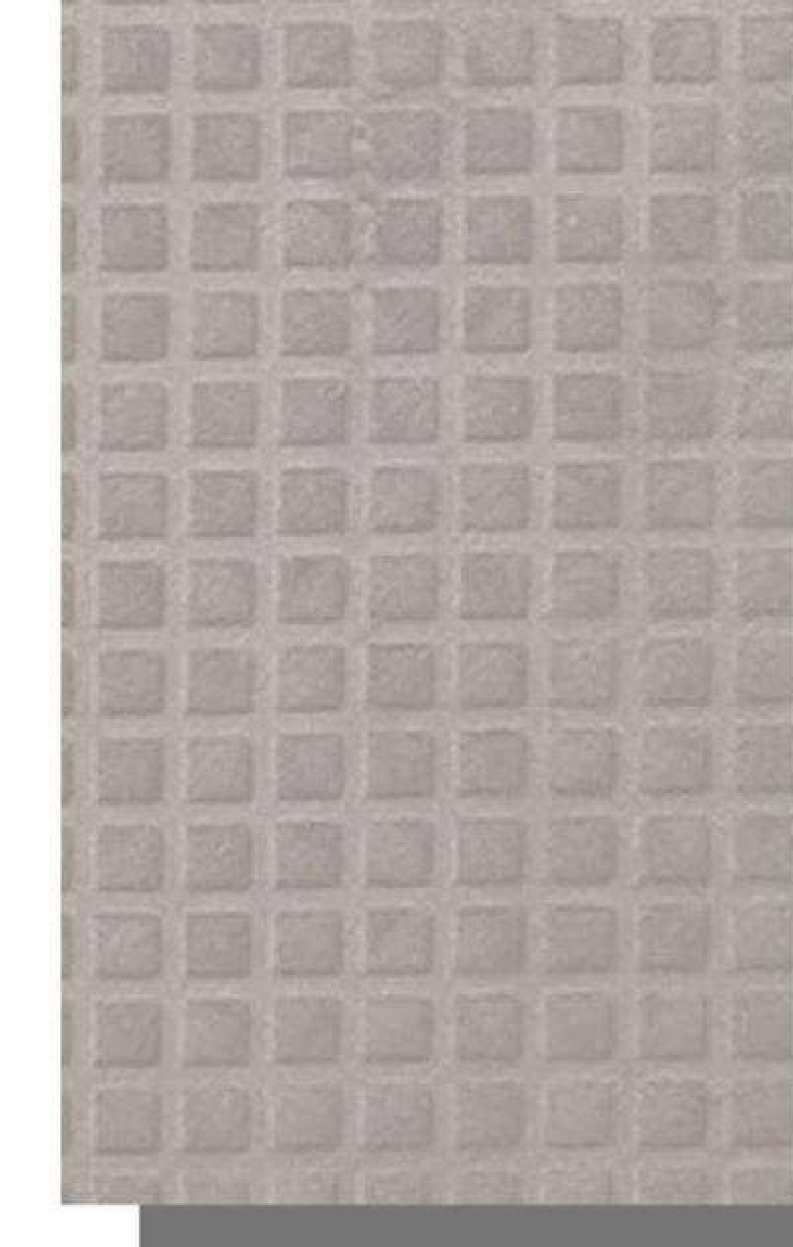Meridian Velvet Verve Square DM4 in Warm Grey, deep square coffer grid