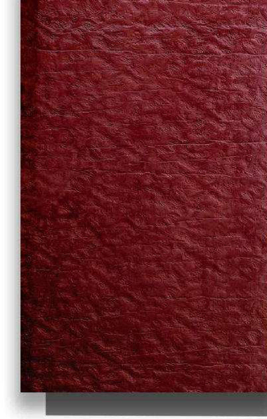 Meridian Velvet Verve Volcano 32 in Deep Burgundy, crumpled volcanic texture