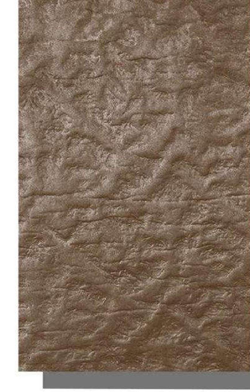 Meridian Velvet Verve Volcano DM9 in Coffee, crumpled volcanic texture