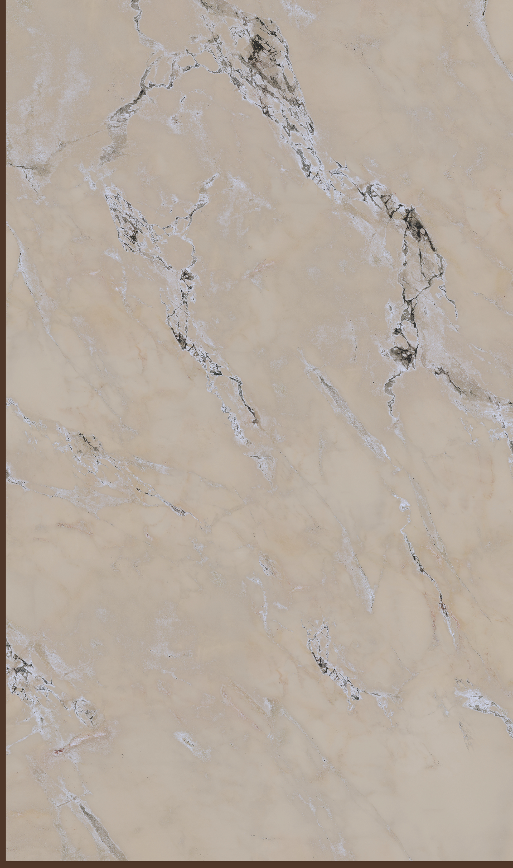 Way To Zero Golden Sand Marble digital laminate, a warm beige marble with soft grey-black veining, in a structured matte finish