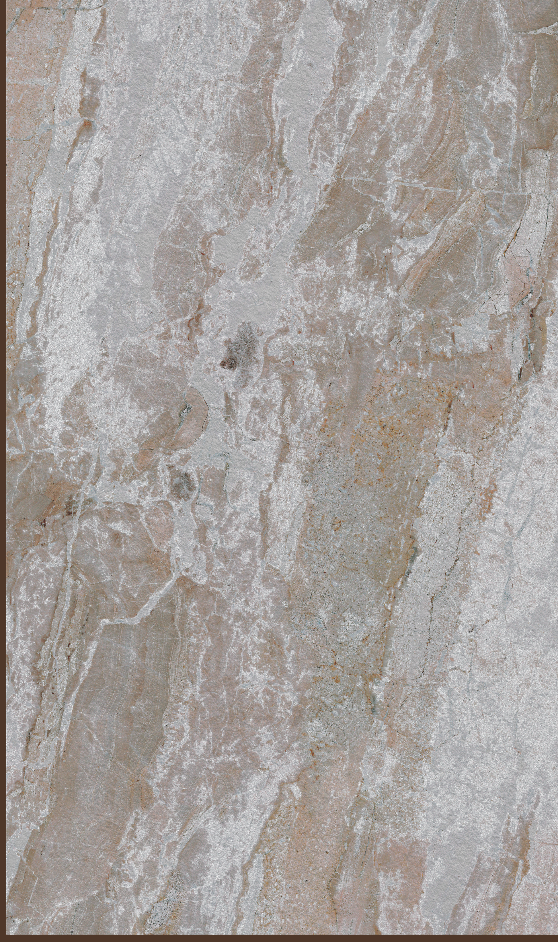 Way To Zero Storm Drift Marble digital laminate, a grey-beige marble with bold white veining and warm undertones