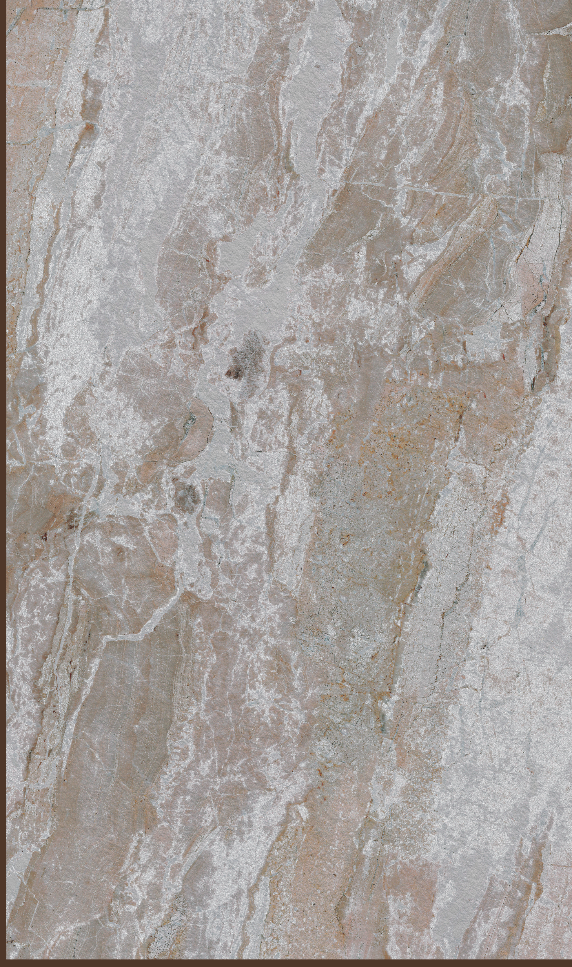 Way To Zero Storm Drift Marble digital laminate, a grey-beige marble with bold white veining and warm undertones