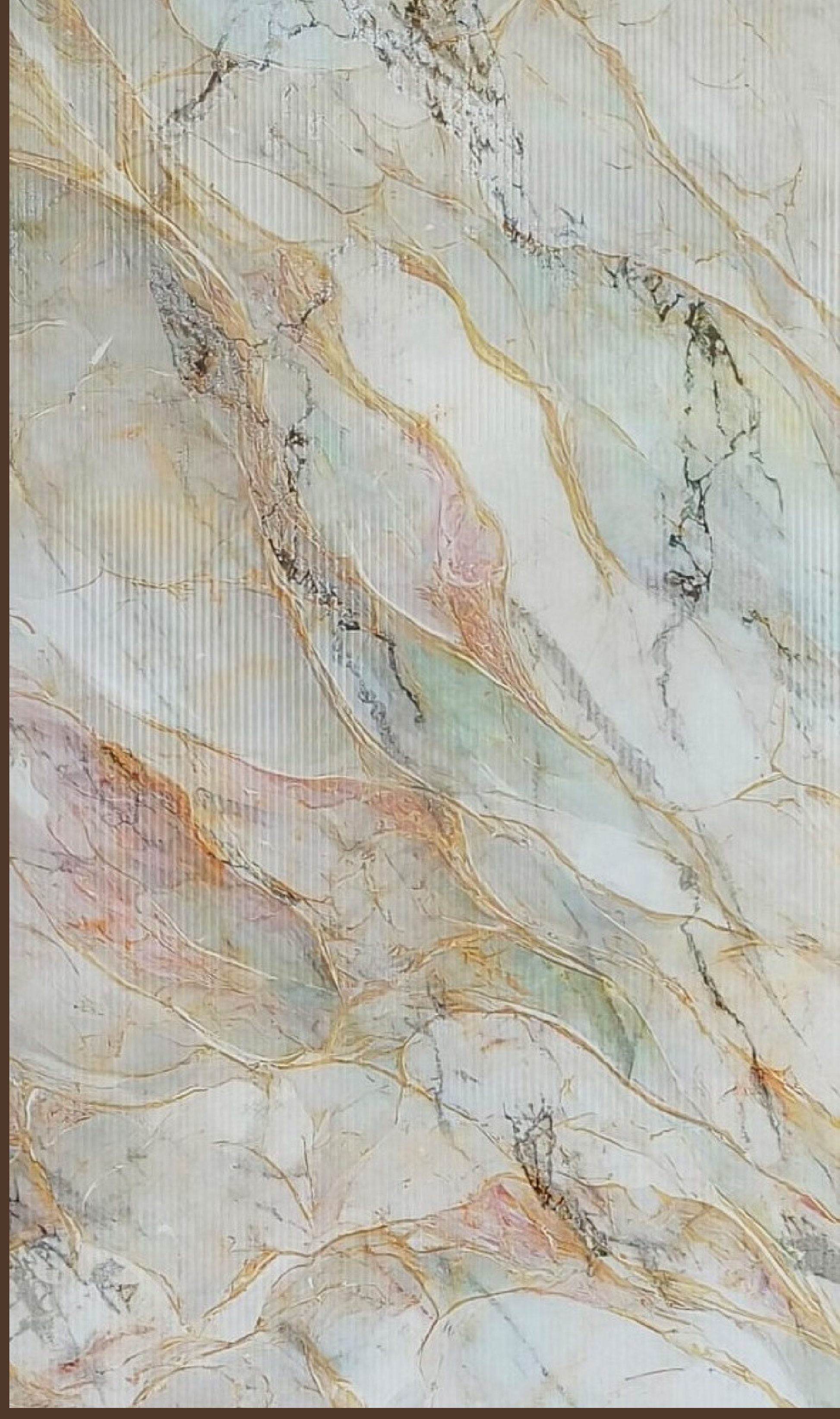 Way To Zero Pastel Rainbow Onyx digital laminate, a pastel onyx blend of pink, green and grey tones with fine gold veining and a linen-textured matte surface