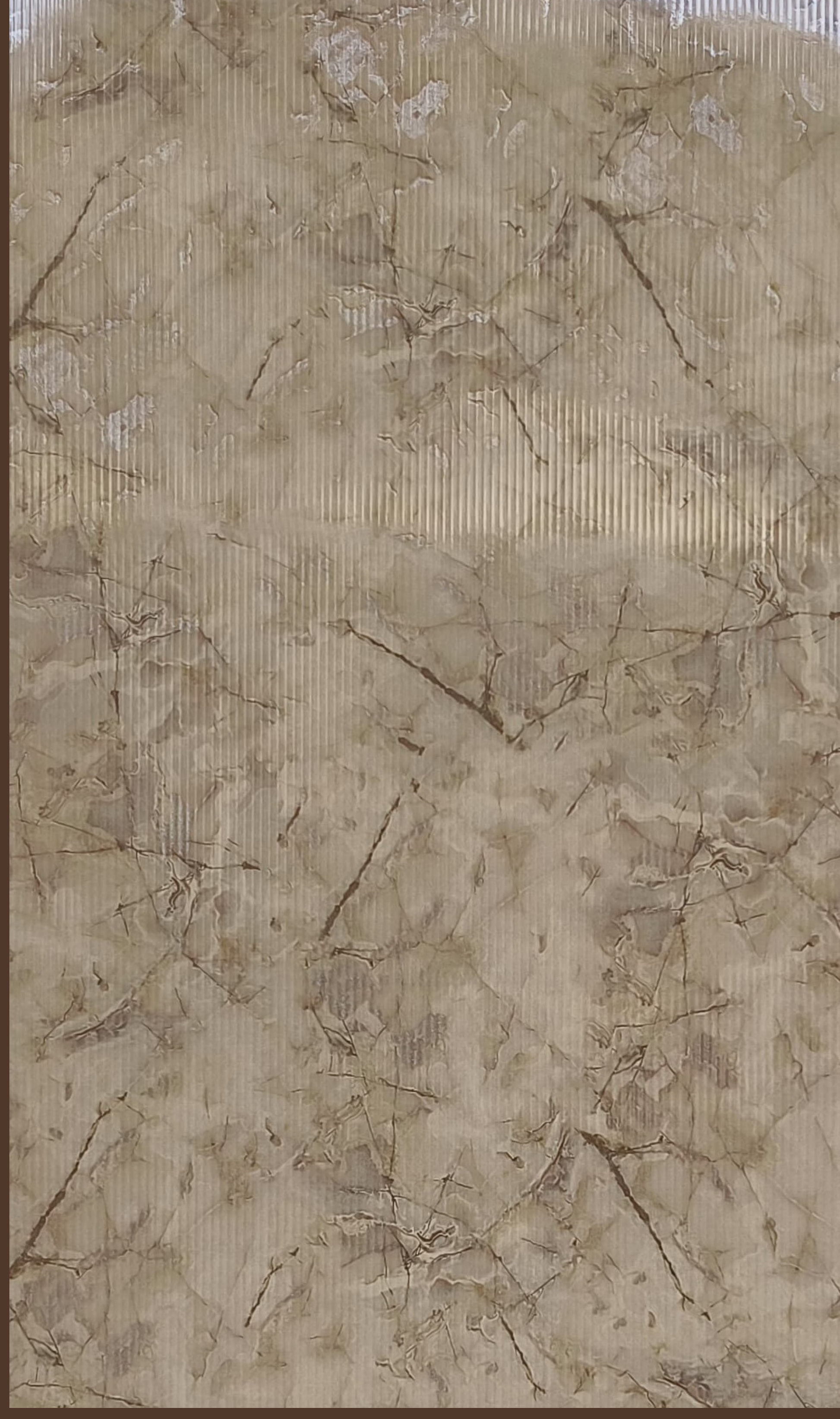 Way To Zero Sandstone Linen Marble digital laminate, a warm beige-tan marble with fine veining and a linen-textured matte surface