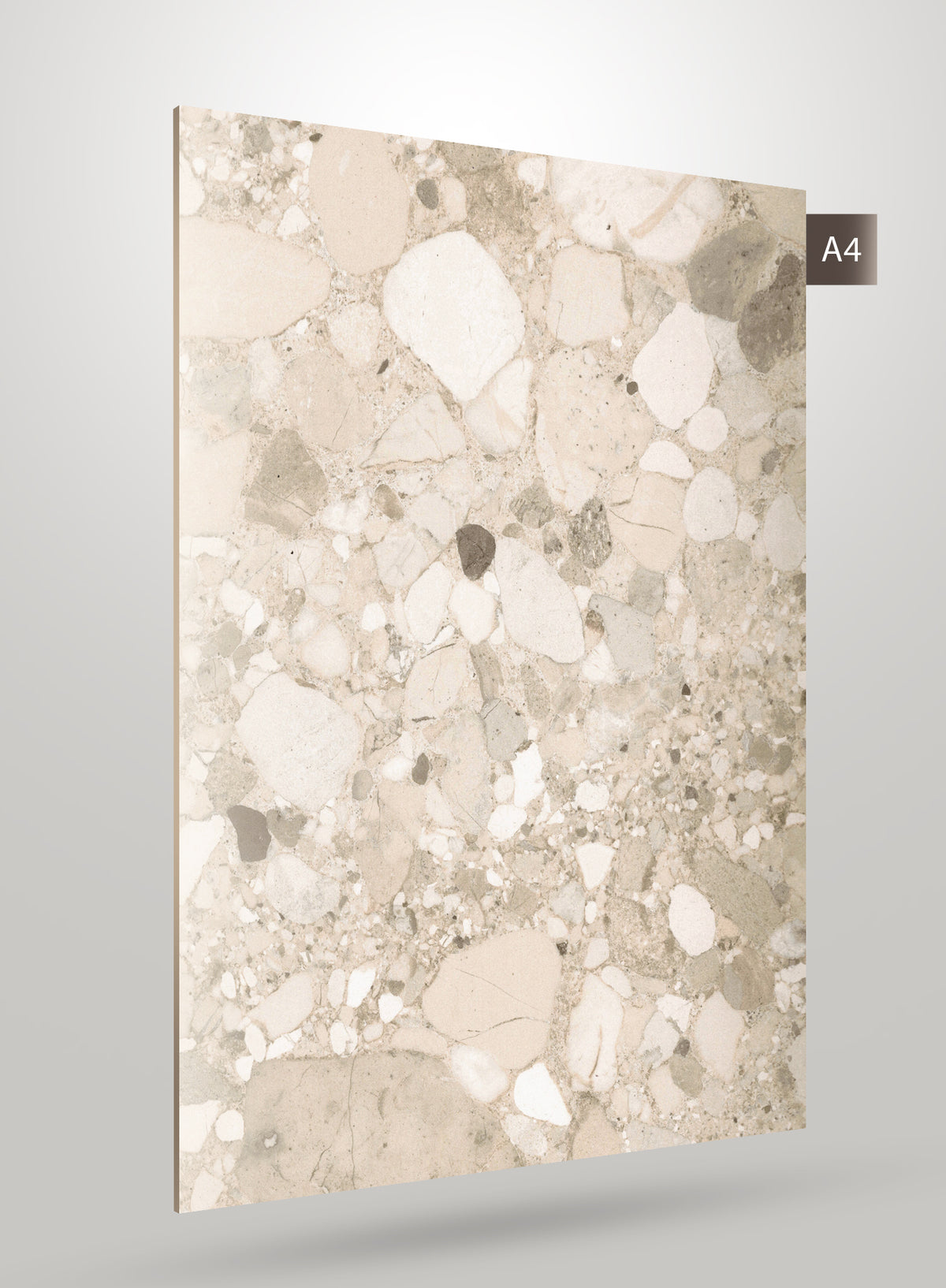 Decorative Beige Terrazzo Matte Laminate