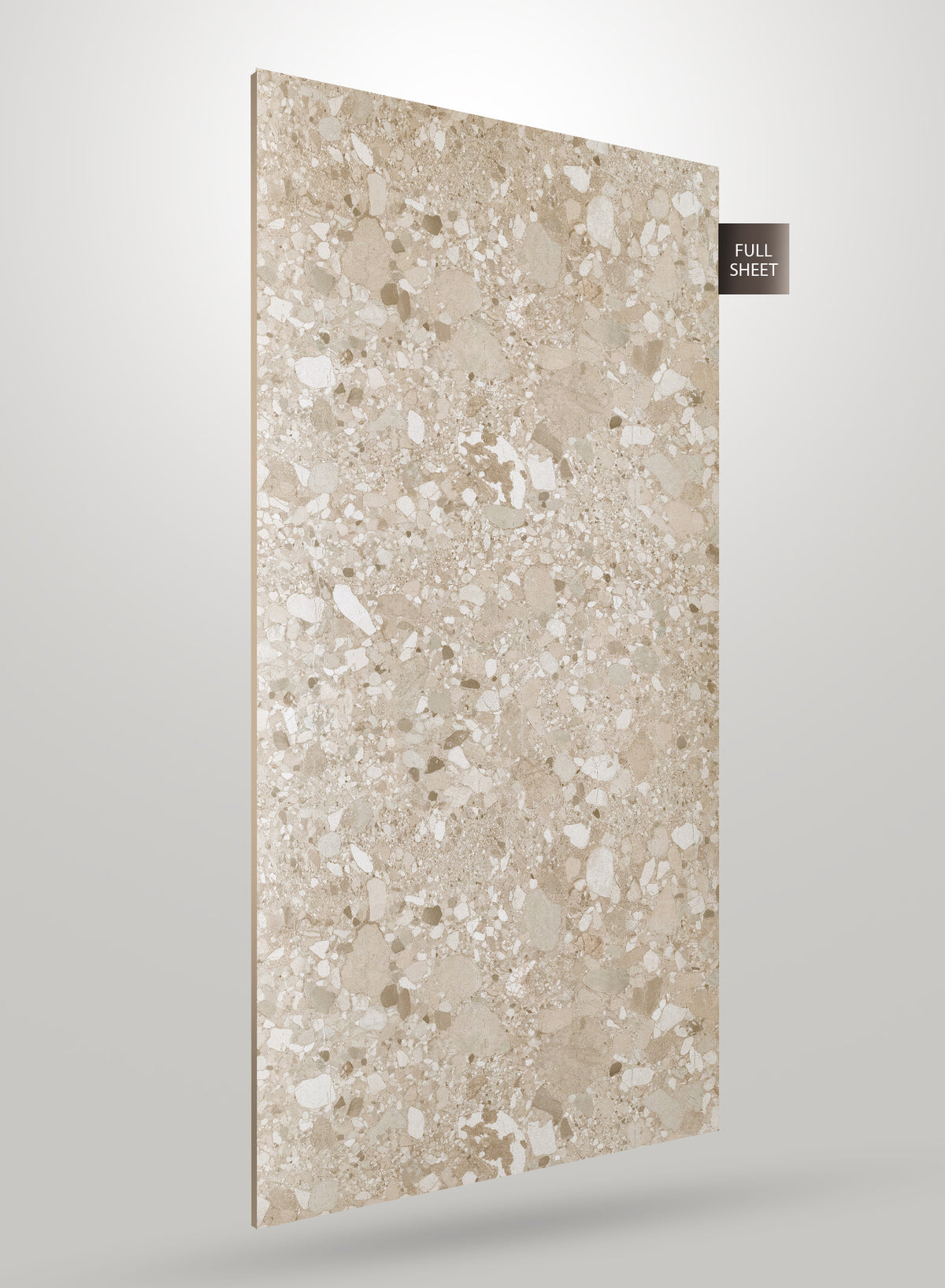 Decorative Beige Terrazzo Matte Laminate