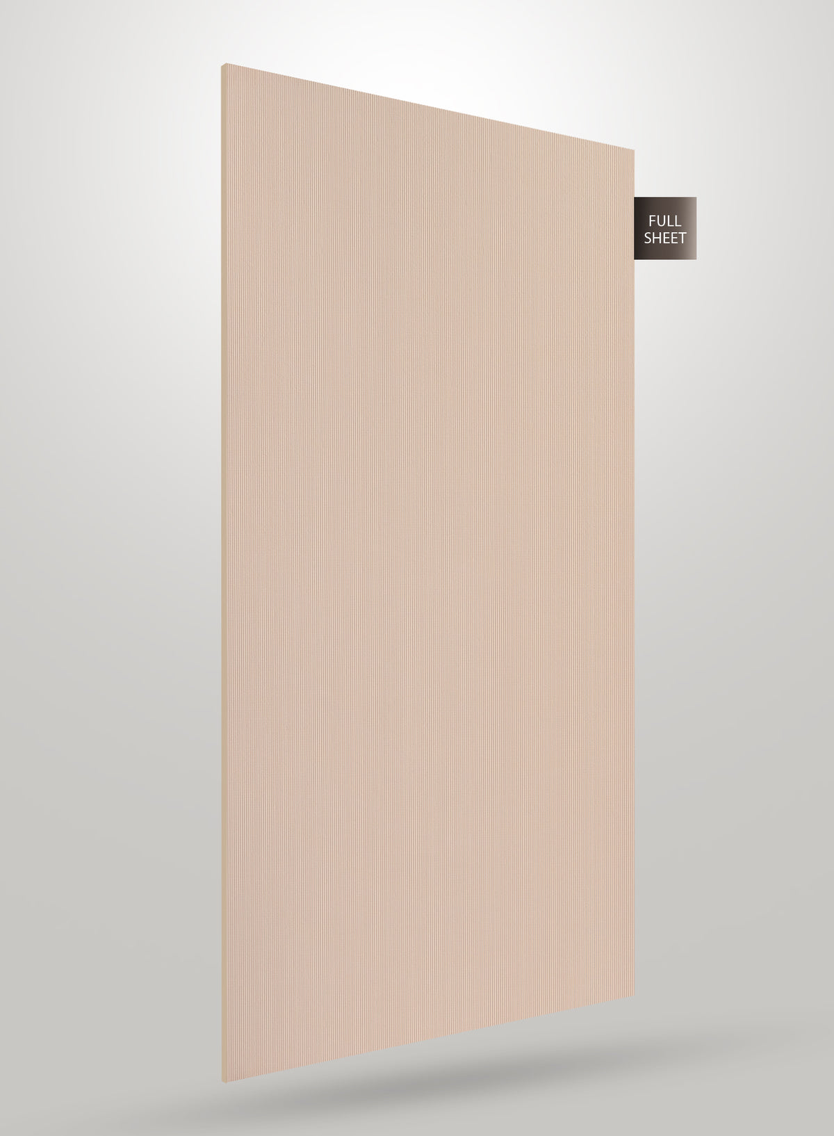 Decorative Beige Fluted High Gloss Laminate
