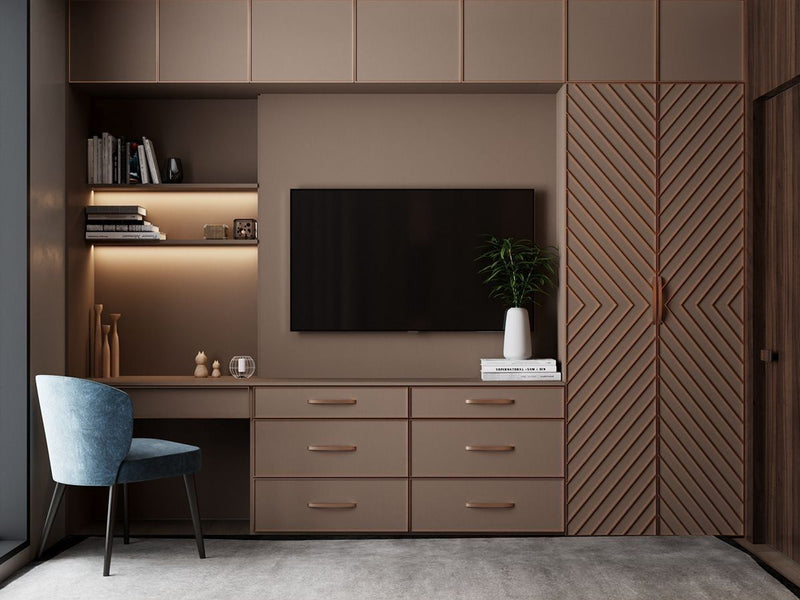 Office: Wood laminate in Matte