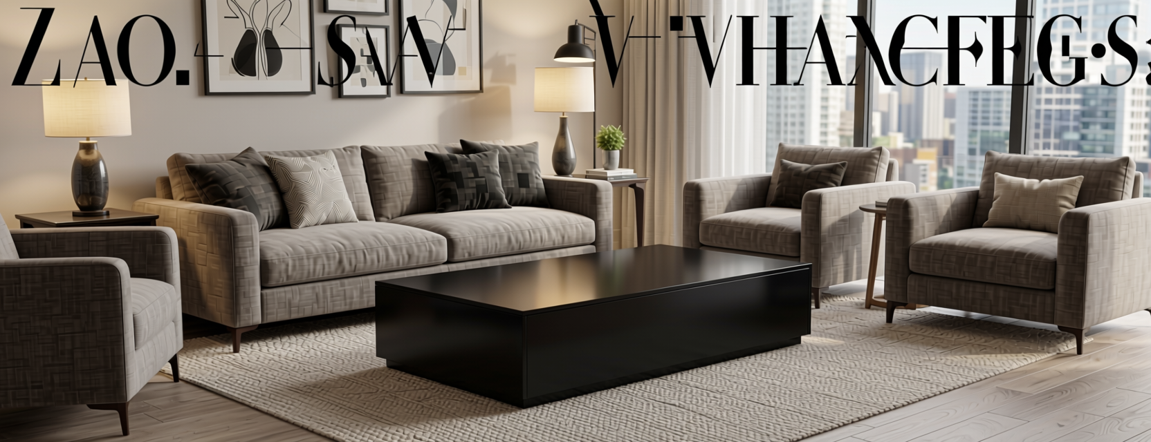 Black Current Plain Laminate 8x4 ft Glossy 1 mm - 607 DG — application view in a trendy living room