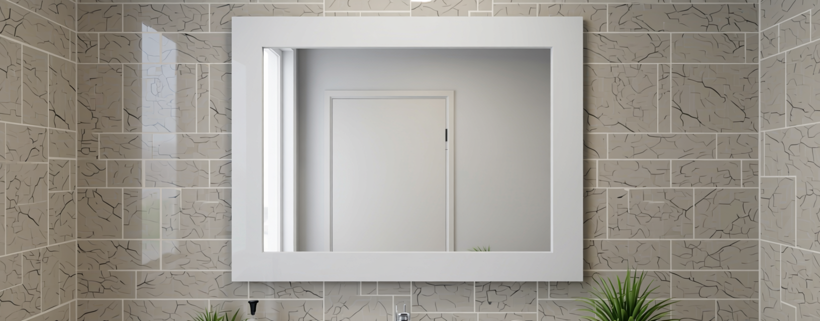 Frosty White Plain Laminate 8x4 ft Glossy 1 mm - 638 DG — application view in a clean bathroom
