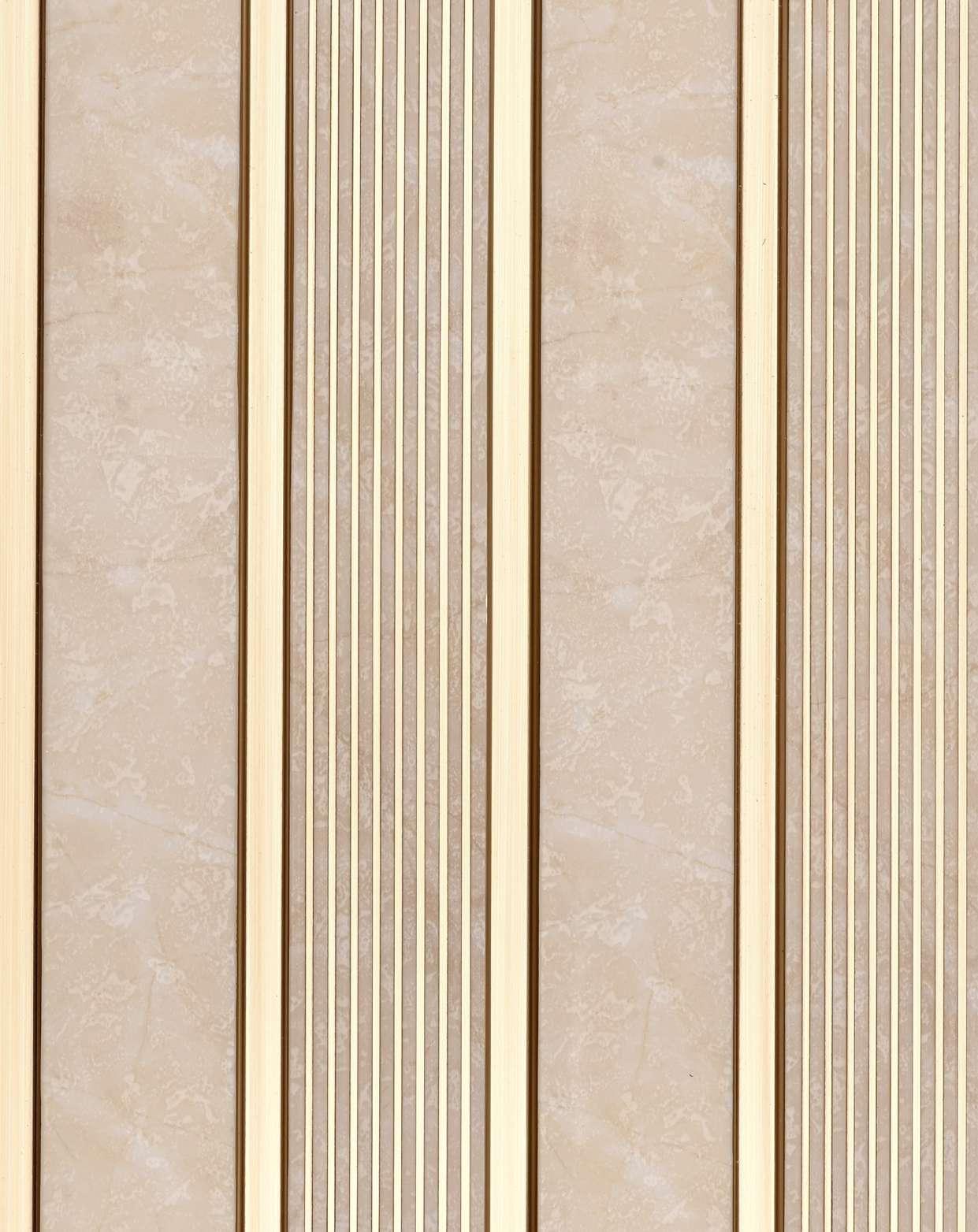 Next Level Louvers Armani Fluted Beige Panel Louvers 8x0.40 ft Beige 338884