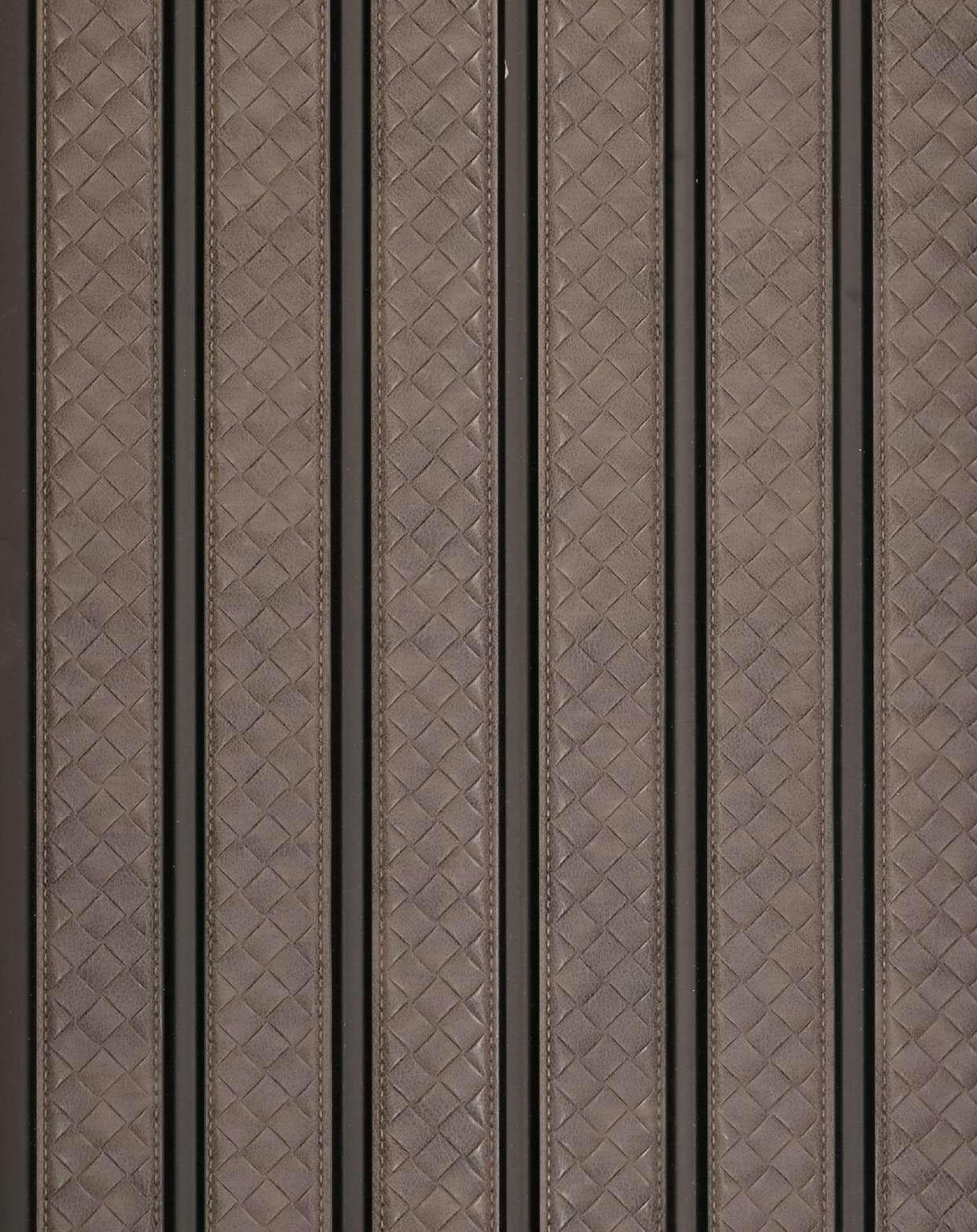 Next Level Louvers Armani Grey Strap Pattern Wall Panel Louvers 8x0.40 ft Grey 948884