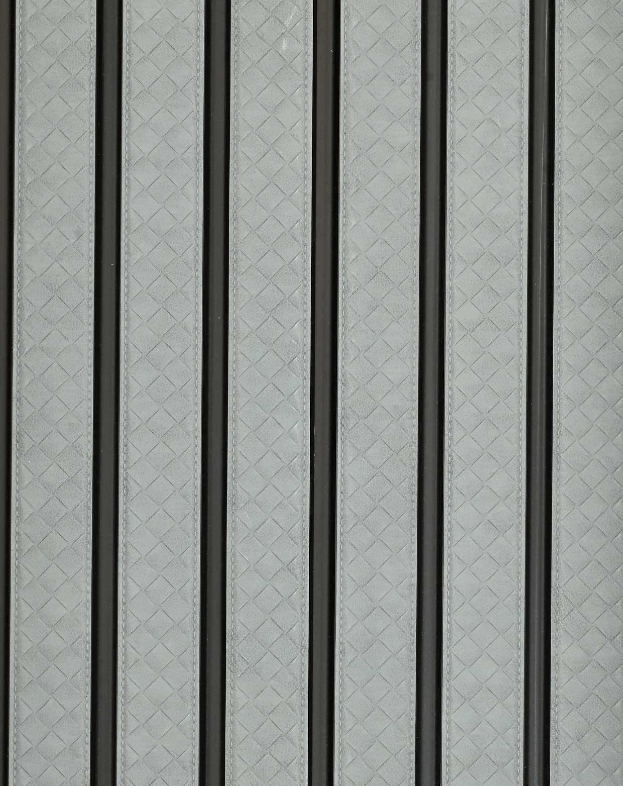 Next Level Louvers Armani Grey Strap Louver Panel Louvers 8x0.40 ft Grey 948886