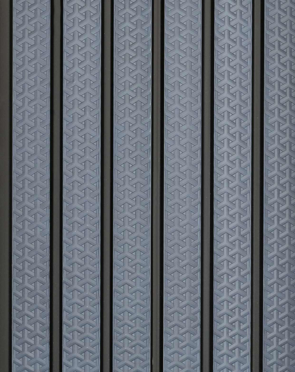 Next Level Louvers Armani Blue Strap Louver Panel Louvers 8x0.40 ft Blue 958884