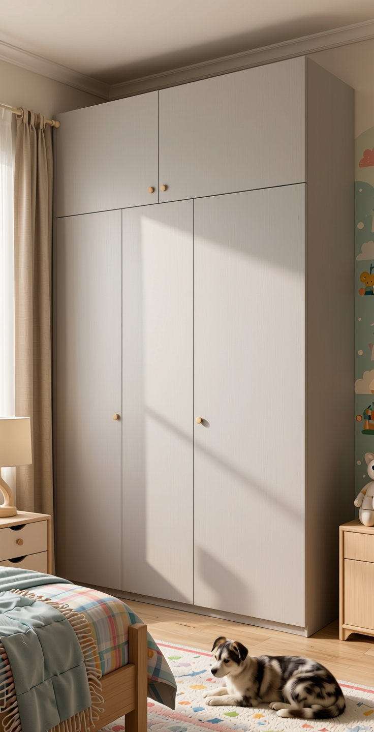 Designer Laminate 8x4 ft Texture 0.8 mm - 114 TR — application view in a children's room