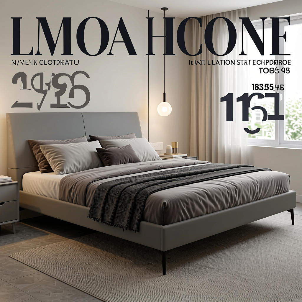 Plain Laminate 8x4 ft Matte 1 mm - LM 18395 — application view in a sleek bedroom