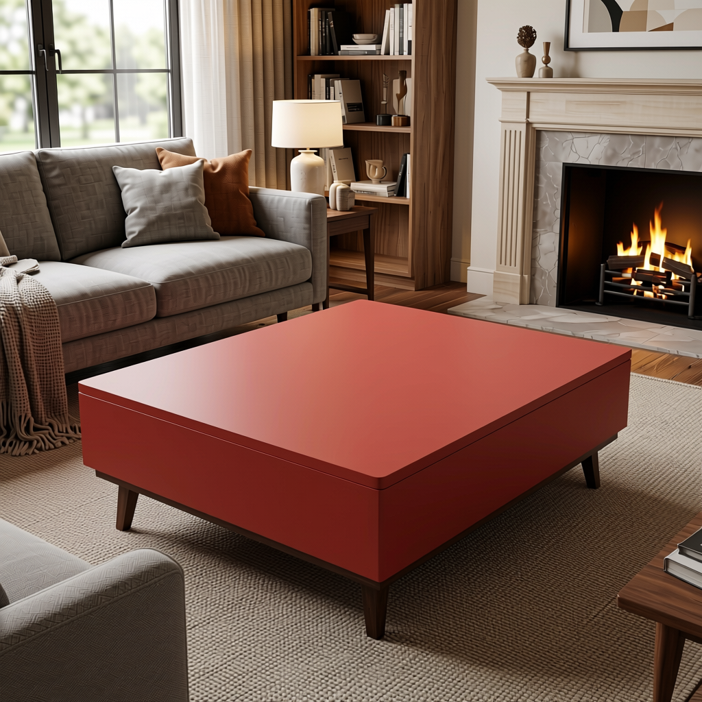 Plain Laminate 8x4 ft Matte 1 mm - LM 18412 — application view in a relaxing lounge