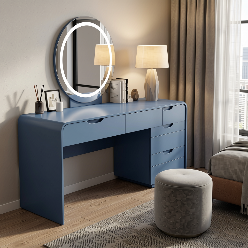 Plain Laminate 8x4 ft Matte 1 mm - LM 18426 — application view in a contemporary bedroom