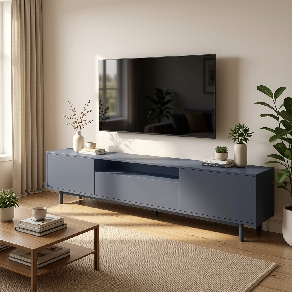 Plain Laminate 8x4 ft Matte 1 mm - LM 18429 — application view in a calm living room