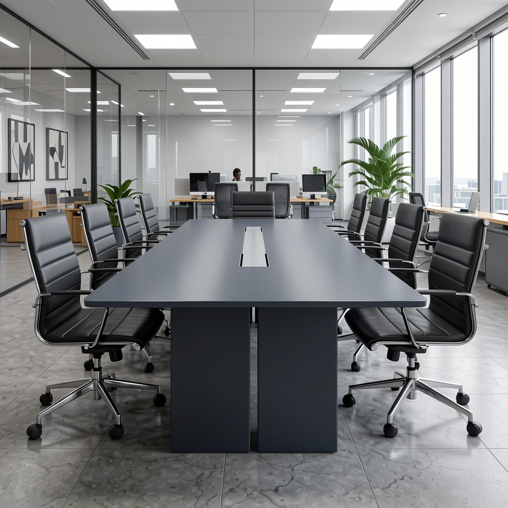 Plain Laminate 8x4 ft Glossy 1 mm - LM 18448 — application view in a contemporary office