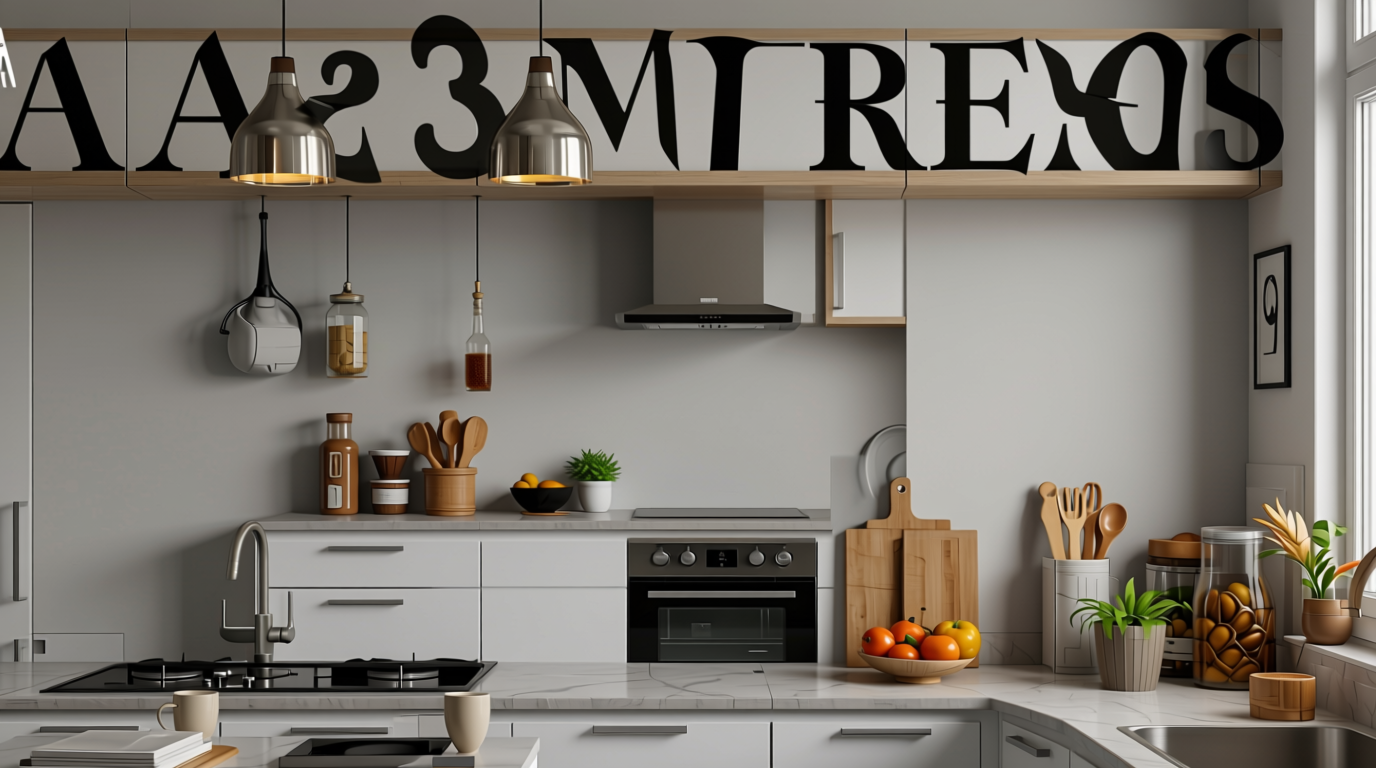Plain Laminate 8x4 ft 1 mm - 3003 SM — application view in a contemporary kitchen