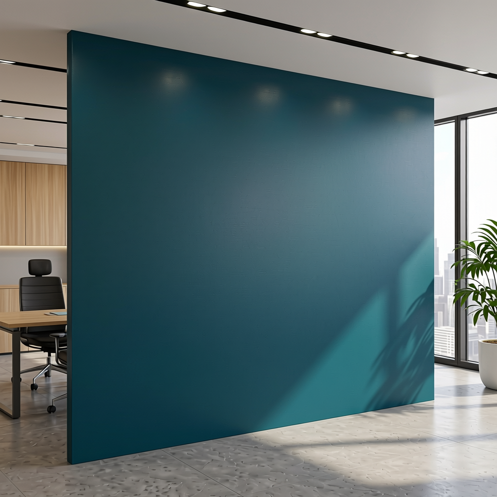 Elite Series Super Net Plain Laminate 8x4 ft Texture 1 mm - 2119 MG — application view in a contemporary office
