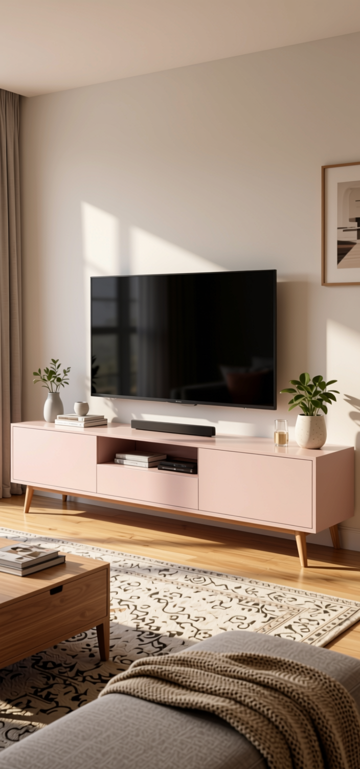 Persian Pastel Plain Laminate 8x4 ft 1 mm - MRR 12481 — application view in a living room