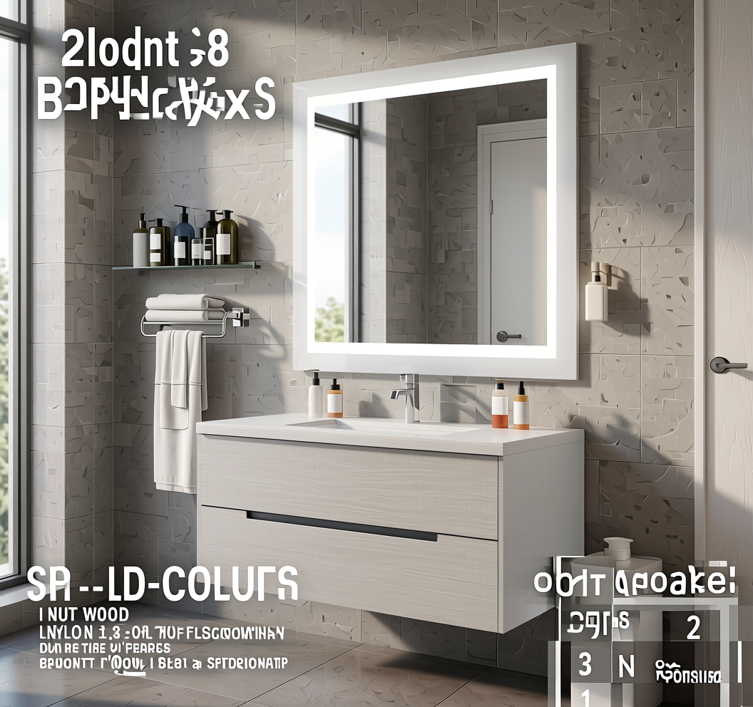 Solid Color Frosty White Plain Laminate 8x4 ft Suede 0.8 mm - 1112 SF — application view in a modern bathroom